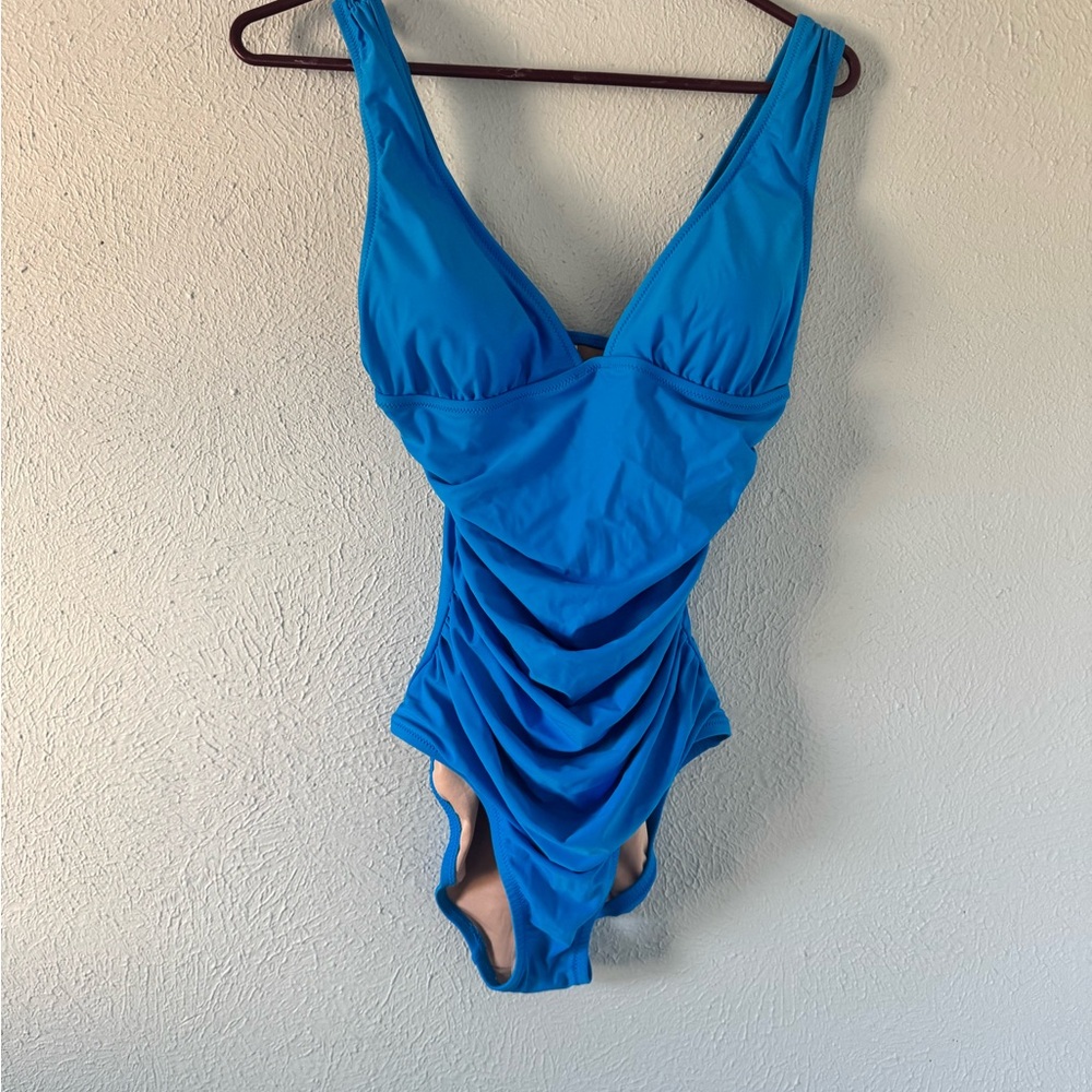 NWT J. Crew Blue One Piece Swimsuit